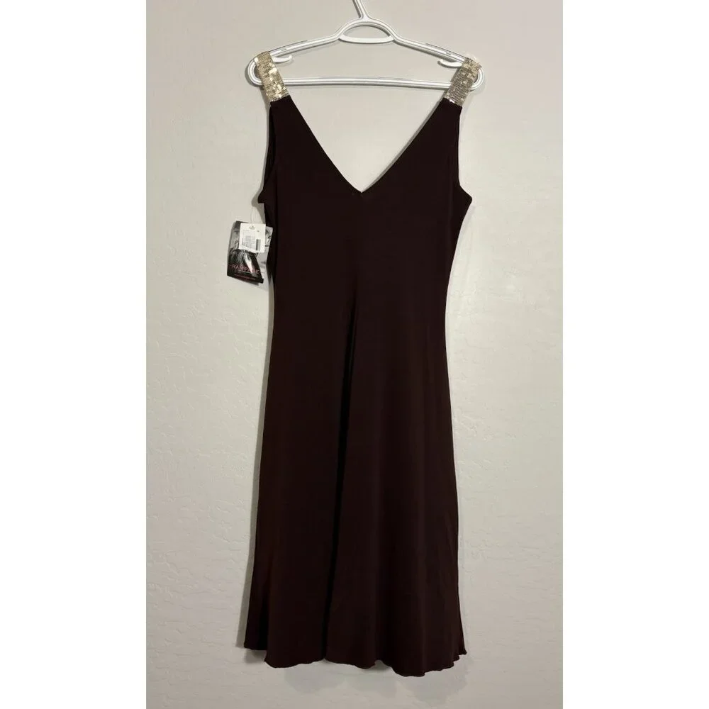 Rampage NWT Y2K Bodycon Coquette Bling‎ Strap Dress size Large Vintage 2000’s.
